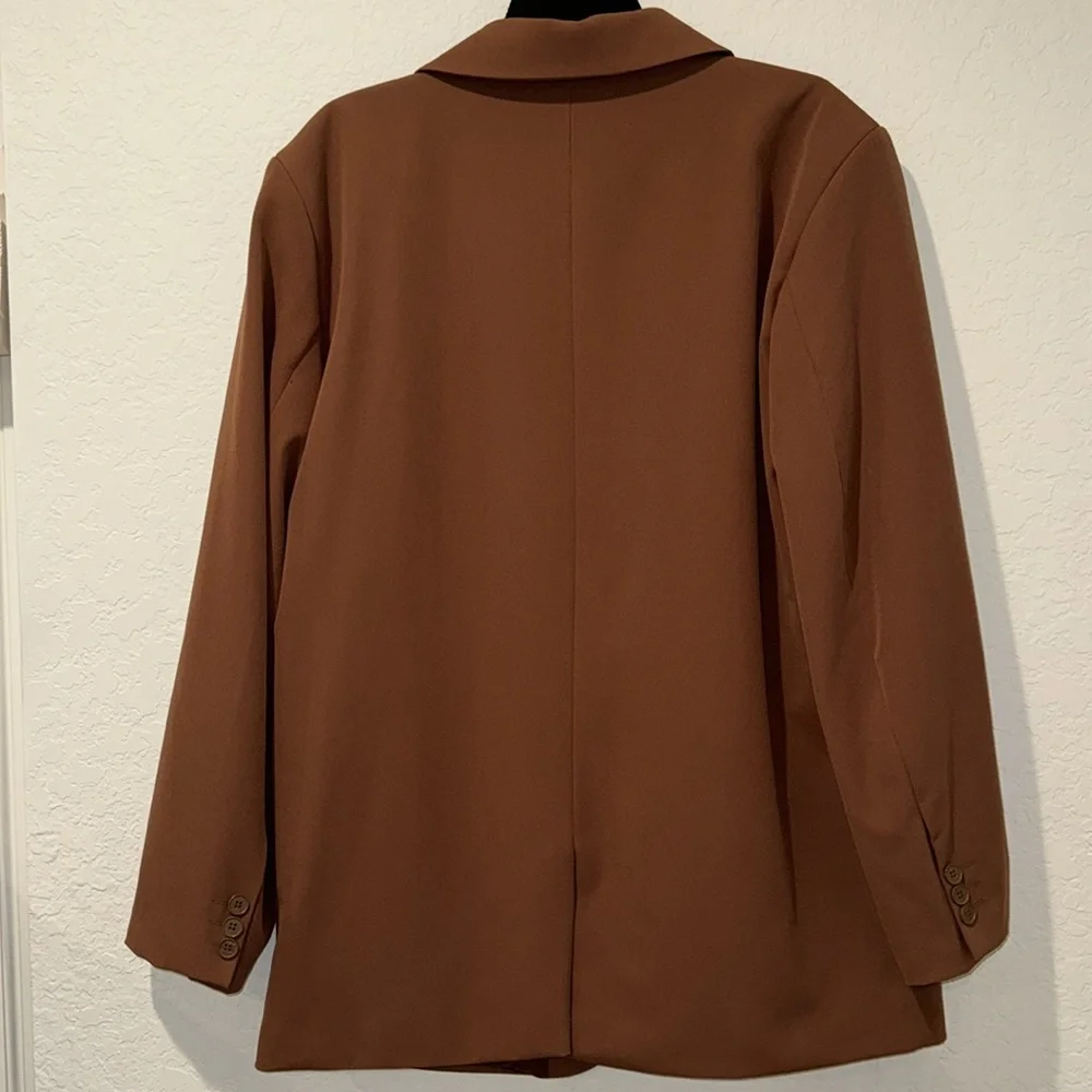 Boohoo Brown Blazer Chocolate - Picture 2 of 2